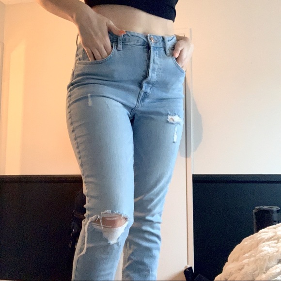 CLEARANCE 💫 &Denim Highwaisted Distressed Jeans - Picture 8 of 8